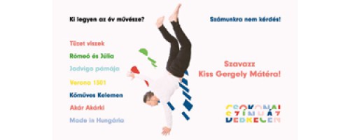 Kiss Gergely Máté lehet az „év művésze”